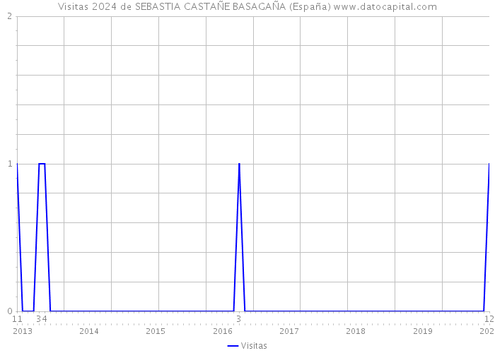Visitas 2024 de SEBASTIA CASTAÑE BASAGAÑA (España) 