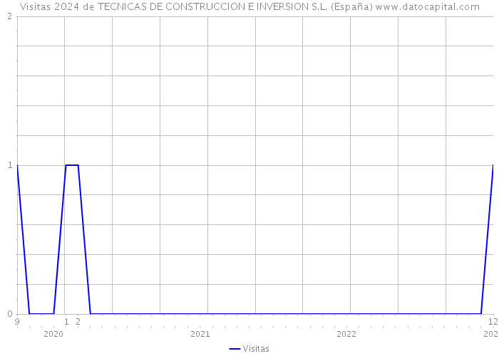 Visitas 2024 de TECNICAS DE CONSTRUCCION E INVERSION S.L. (España) 