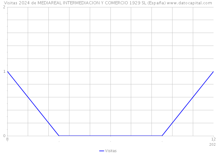 Visitas 2024 de MEDIAREAL INTERMEDIACION Y COMERCIO 1929 SL (España) 