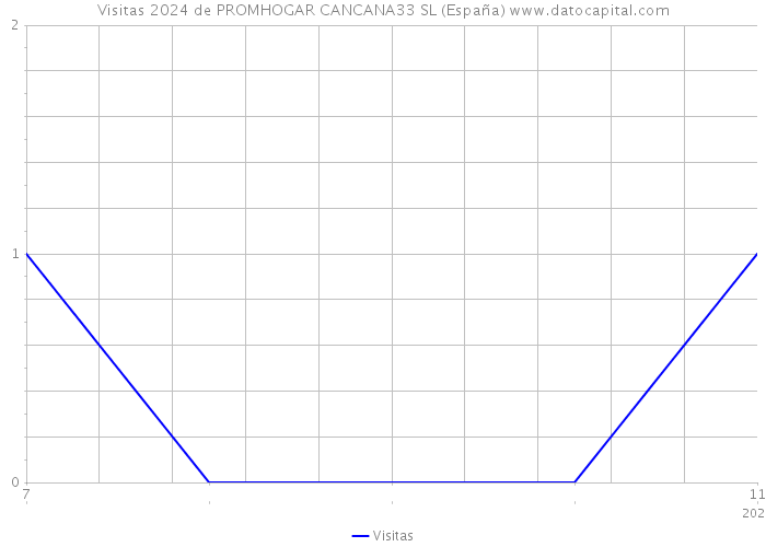 Visitas 2024 de PROMHOGAR CANCANA33 SL (España) 