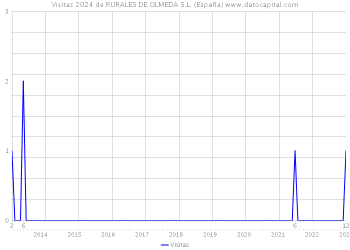 Visitas 2024 de RURALES DE OLMEDA S.L. (España) 