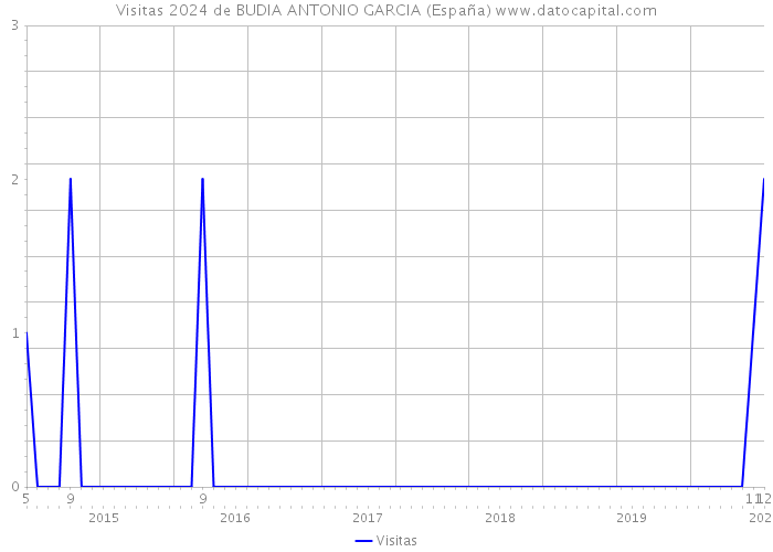 Visitas 2024 de BUDIA ANTONIO GARCIA (España) 