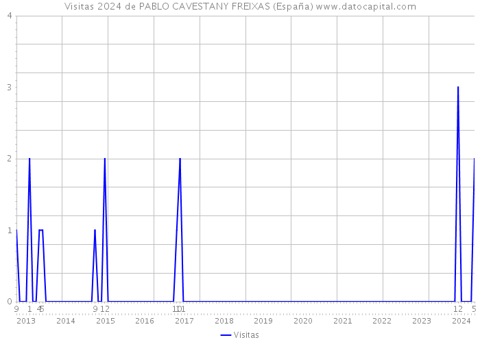 Visitas 2024 de PABLO CAVESTANY FREIXAS (España) 