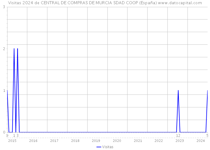 Visitas 2024 de CENTRAL DE COMPRAS DE MURCIA SDAD COOP (España) 