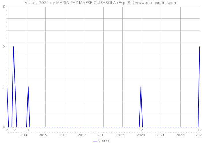 Visitas 2024 de MARIA PAZ MAESE GUISASOLA (España) 