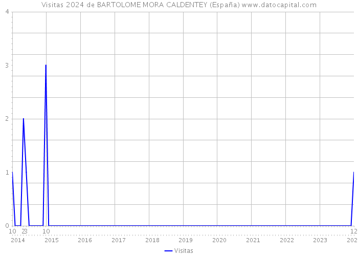 Visitas 2024 de BARTOLOME MORA CALDENTEY (España) 