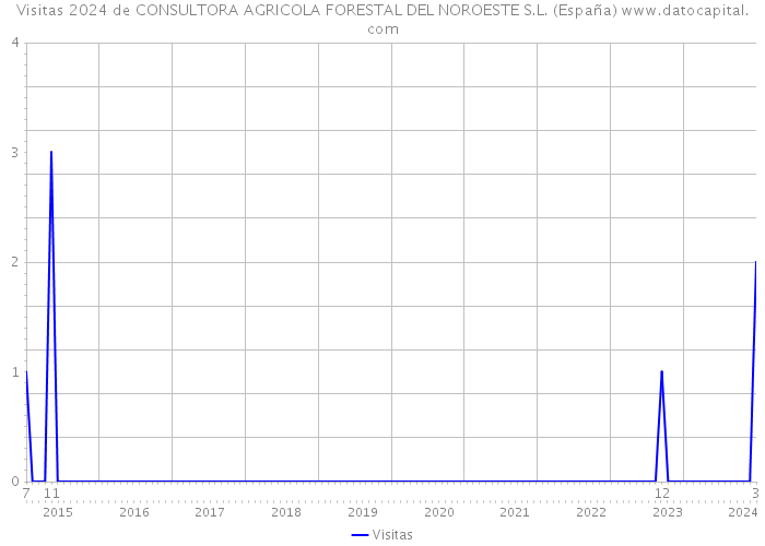 Visitas 2024 de CONSULTORA AGRICOLA FORESTAL DEL NOROESTE S.L. (España) 