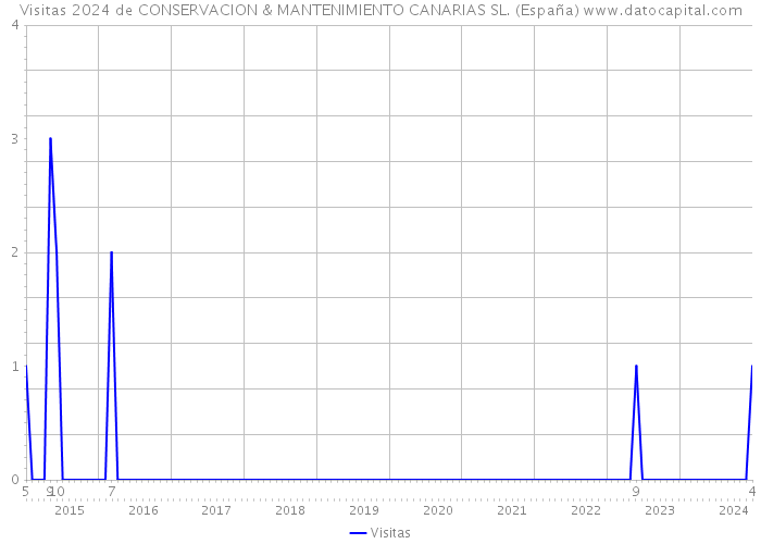 Visitas 2024 de CONSERVACION & MANTENIMIENTO CANARIAS SL. (España) 