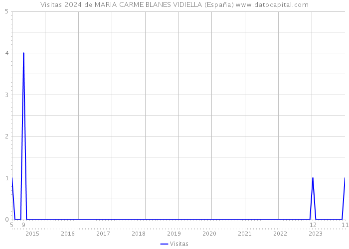 Visitas 2024 de MARIA CARME BLANES VIDIELLA (España) 
