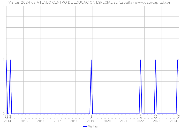 Visitas 2024 de ATENEO CENTRO DE EDUCACION ESPECIAL SL (España) 