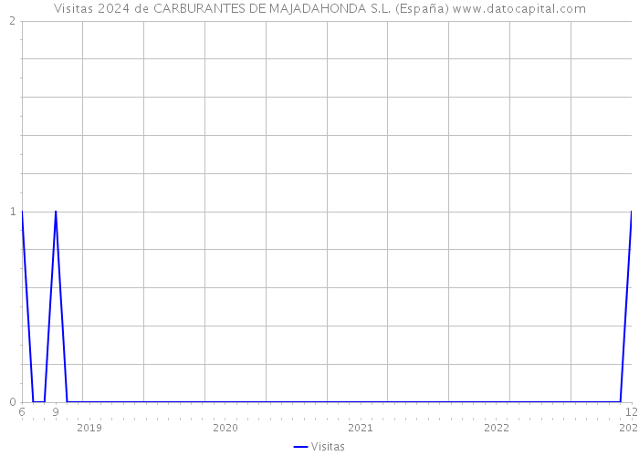 Visitas 2024 de CARBURANTES DE MAJADAHONDA S.L. (España) 