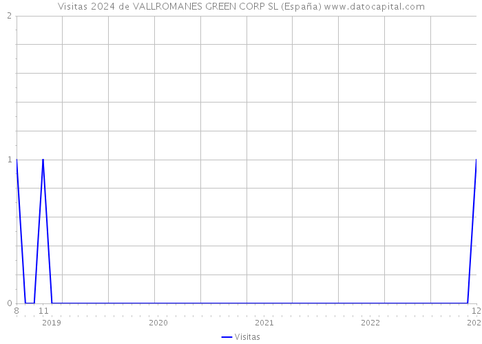 Visitas 2024 de VALLROMANES GREEN CORP SL (España) 