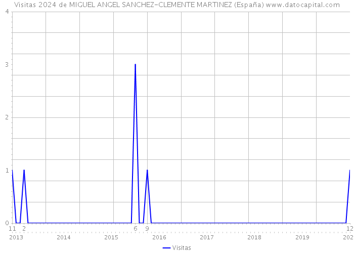 Visitas 2024 de MIGUEL ANGEL SANCHEZ-CLEMENTE MARTINEZ (España) 