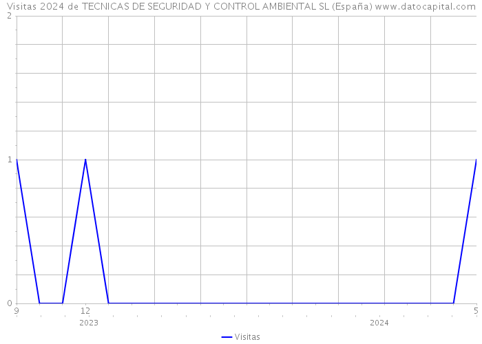 Visitas 2024 de TECNICAS DE SEGURIDAD Y CONTROL AMBIENTAL SL (España) 