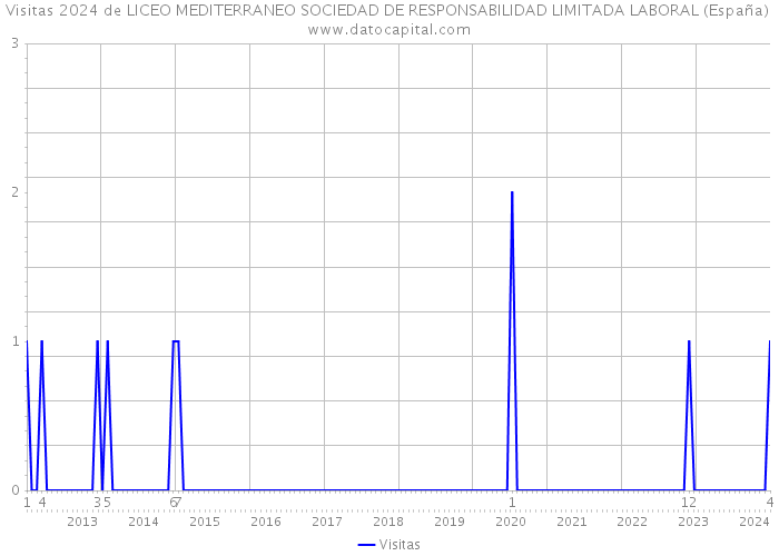 Visitas 2024 de LICEO MEDITERRANEO SOCIEDAD DE RESPONSABILIDAD LIMITADA LABORAL (España) 