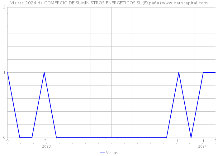 Visitas 2024 de COMERCIO DE SUMINISTROS ENERGETICOS SL (España) 