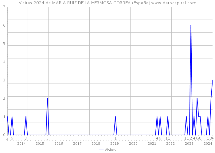 Visitas 2024 de MARIA RUIZ DE LA HERMOSA CORREA (España) 