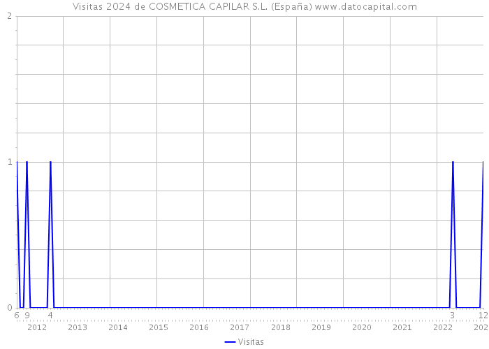 Visitas 2024 de COSMETICA CAPILAR S.L. (España) 