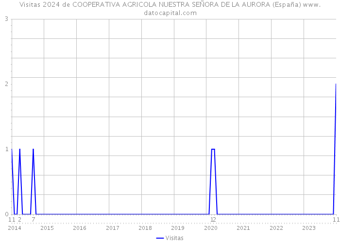 Visitas 2024 de COOPERATIVA AGRICOLA NUESTRA SEÑORA DE LA AURORA (España) 