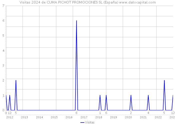 Visitas 2024 de CUMA PICHOT PROMOCIONES SL (España) 