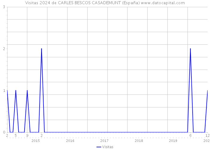 Visitas 2024 de CARLES BESCOS CASADEMUNT (España) 