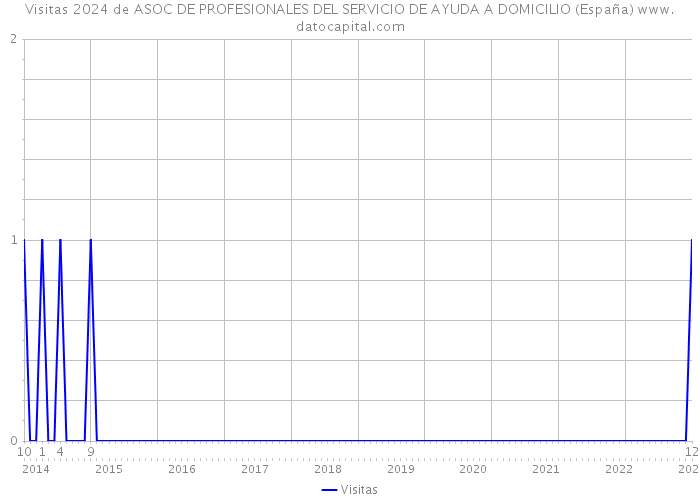 Visitas 2024 de ASOC DE PROFESIONALES DEL SERVICIO DE AYUDA A DOMICILIO (España) 