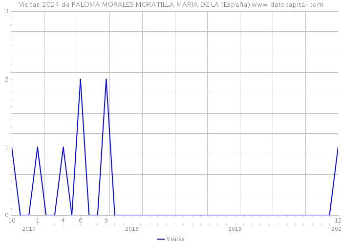 Visitas 2024 de PALOMA MORALES MORATILLA MARIA DE LA (España) 