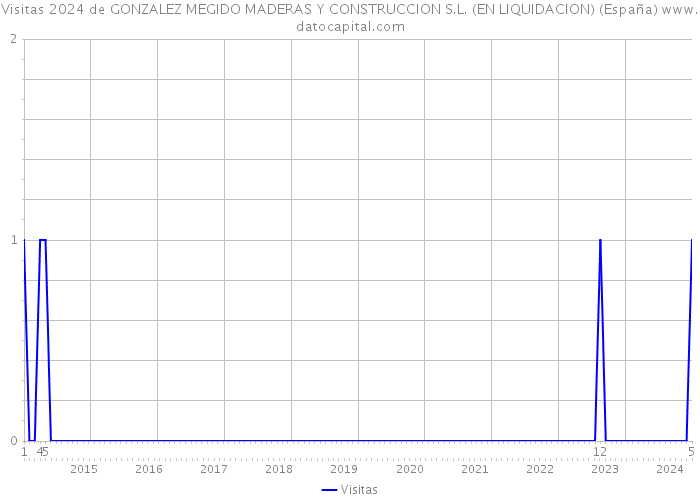 Visitas 2024 de GONZALEZ MEGIDO MADERAS Y CONSTRUCCION S.L. (EN LIQUIDACION) (España) 