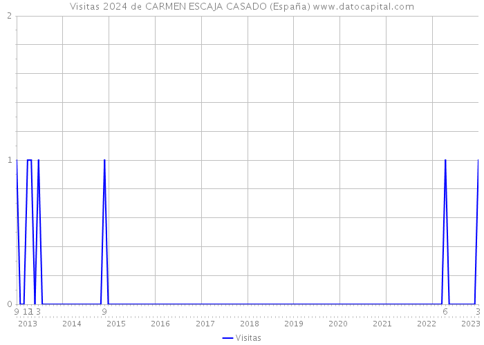Visitas 2024 de CARMEN ESCAJA CASADO (España) 
