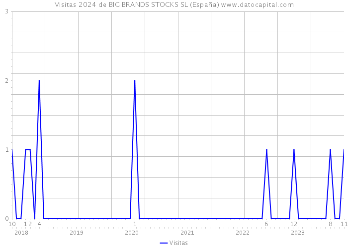 Visitas 2024 de BIG BRANDS STOCKS SL (España) 