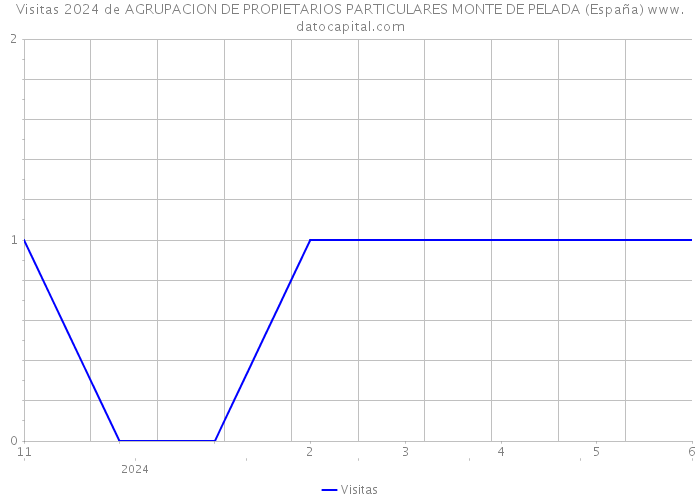 Visitas 2024 de AGRUPACION DE PROPIETARIOS PARTICULARES MONTE DE PELADA (España) 