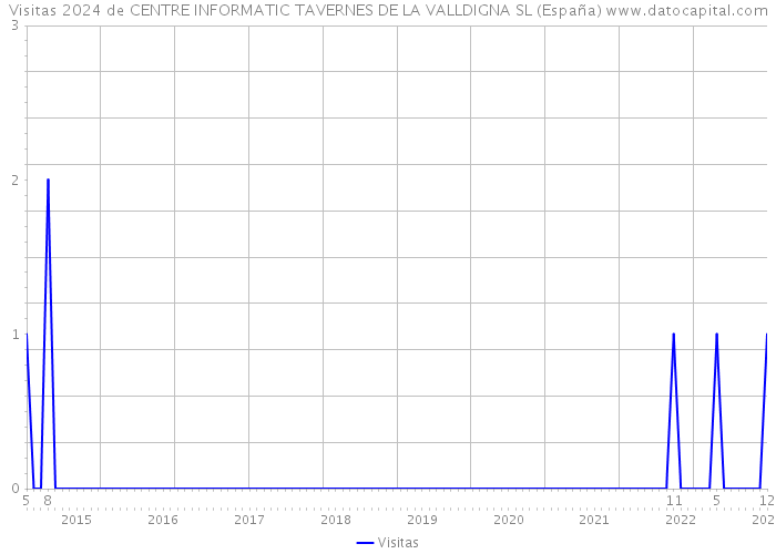 Visitas 2024 de CENTRE INFORMATIC TAVERNES DE LA VALLDIGNA SL (España) 