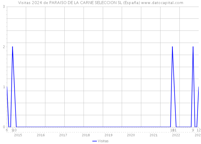 Visitas 2024 de PARAISO DE LA CARNE SELECCION SL (España) 