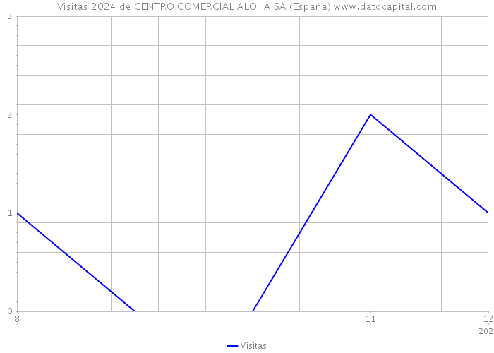 Visitas 2024 de CENTRO COMERCIAL ALOHA SA (España) 