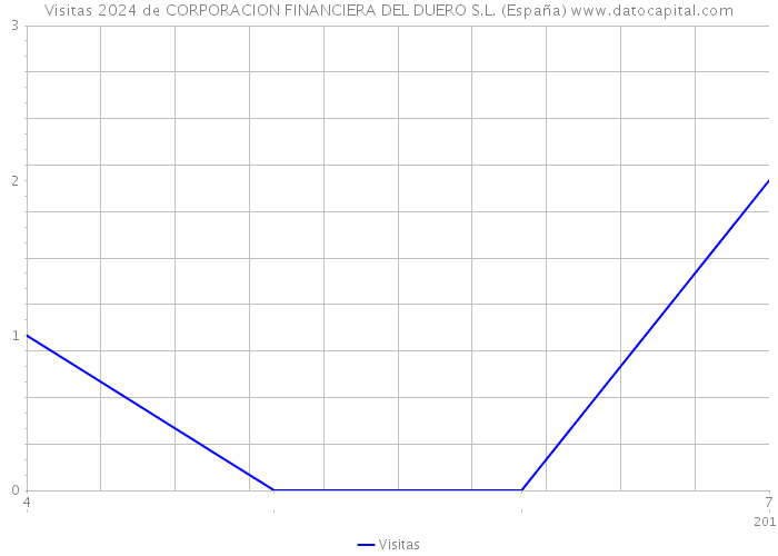 Visitas 2024 de CORPORACION FINANCIERA DEL DUERO S.L. (España) 