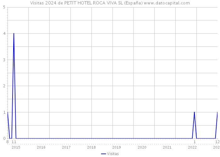 Visitas 2024 de PETIT HOTEL ROCA VIVA SL (España) 