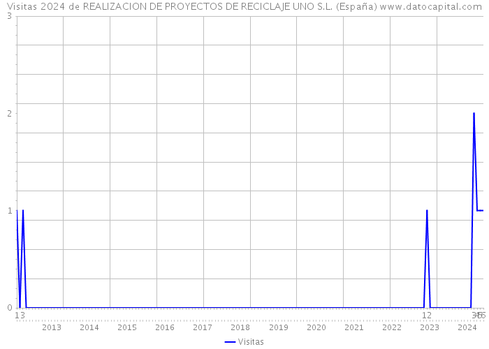 Visitas 2024 de REALIZACION DE PROYECTOS DE RECICLAJE UNO S.L. (España) 