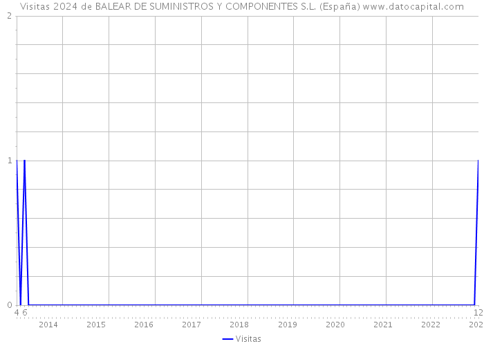 Visitas 2024 de BALEAR DE SUMINISTROS Y COMPONENTES S.L. (España) 