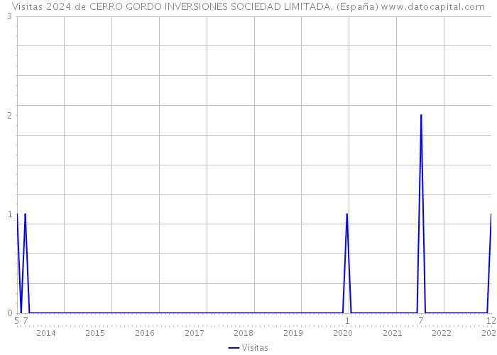 Visitas 2024 de CERRO GORDO INVERSIONES SOCIEDAD LIMITADA. (España) 