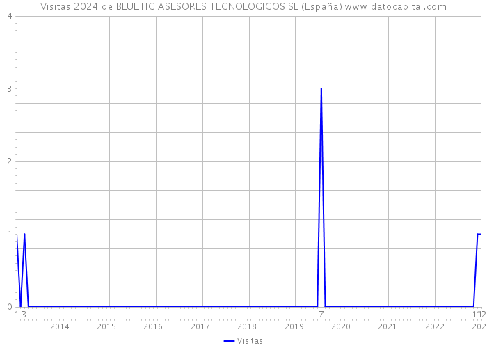 Visitas 2024 de BLUETIC ASESORES TECNOLOGICOS SL (España) 