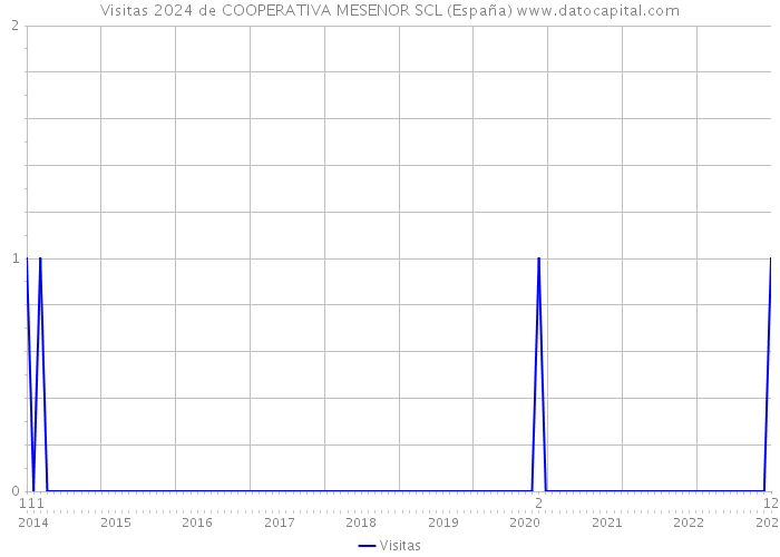 Visitas 2024 de COOPERATIVA MESENOR SCL (España) 