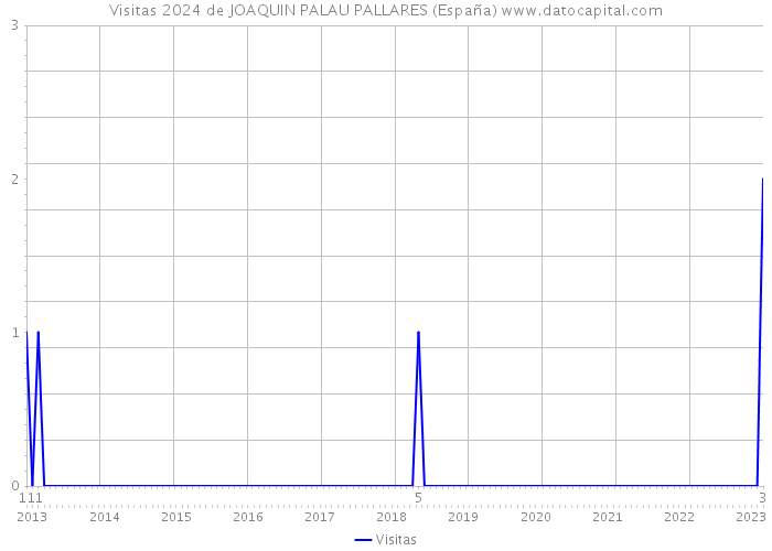Visitas 2024 de JOAQUIN PALAU PALLARES (España) 
