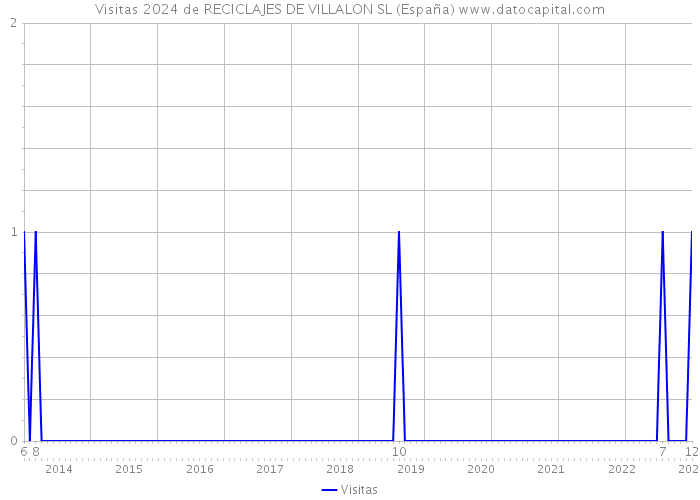 Visitas 2024 de RECICLAJES DE VILLALON SL (España) 