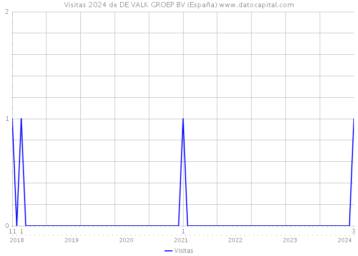 Visitas 2024 de DE VALK GROEP BV (España) 