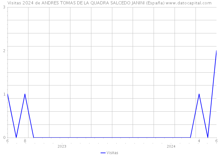 Visitas 2024 de ANDRES TOMAS DE LA QUADRA SALCEDO JANINI (España) 