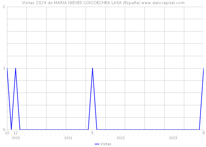 Visitas 2024 de MARIA NIEVES GOICOECHEA LASA (España) 