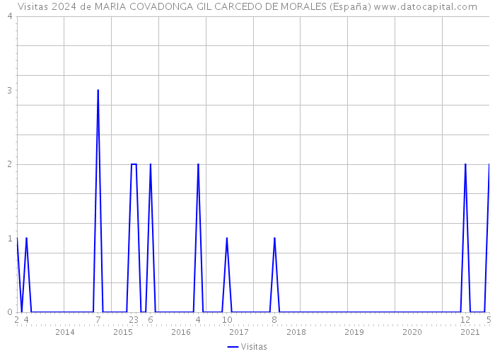 Visitas 2024 de MARIA COVADONGA GIL CARCEDO DE MORALES (España) 