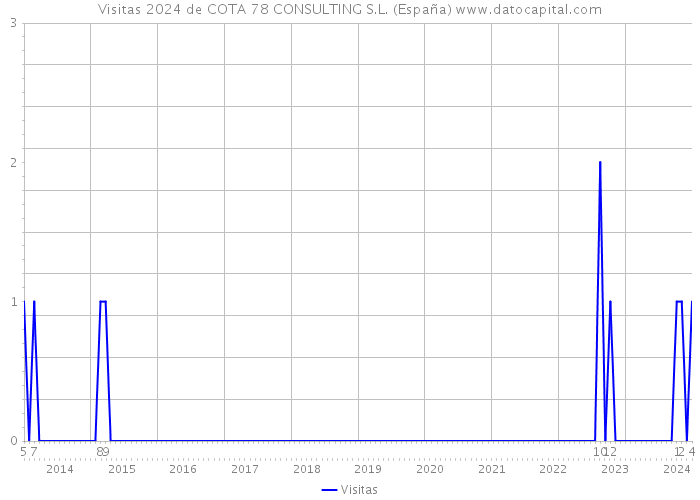Visitas 2024 de COTA 78 CONSULTING S.L. (España) 