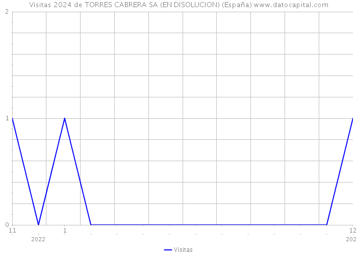 Visitas 2024 de TORRES CABRERA SA (EN DISOLUCION) (España) 