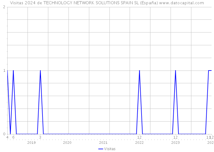 Visitas 2024 de TECHNOLOGY NETWORK SOLUTIONS SPAIN SL (España) 